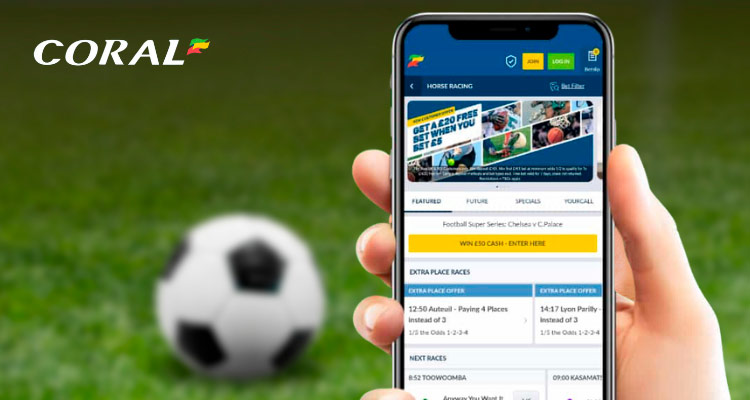 Coral sports betting app is available for both Android and iOS