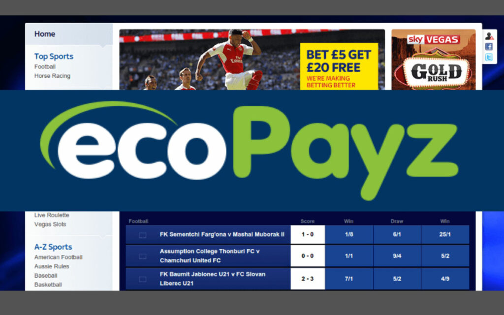 ecoPayz for online betting
