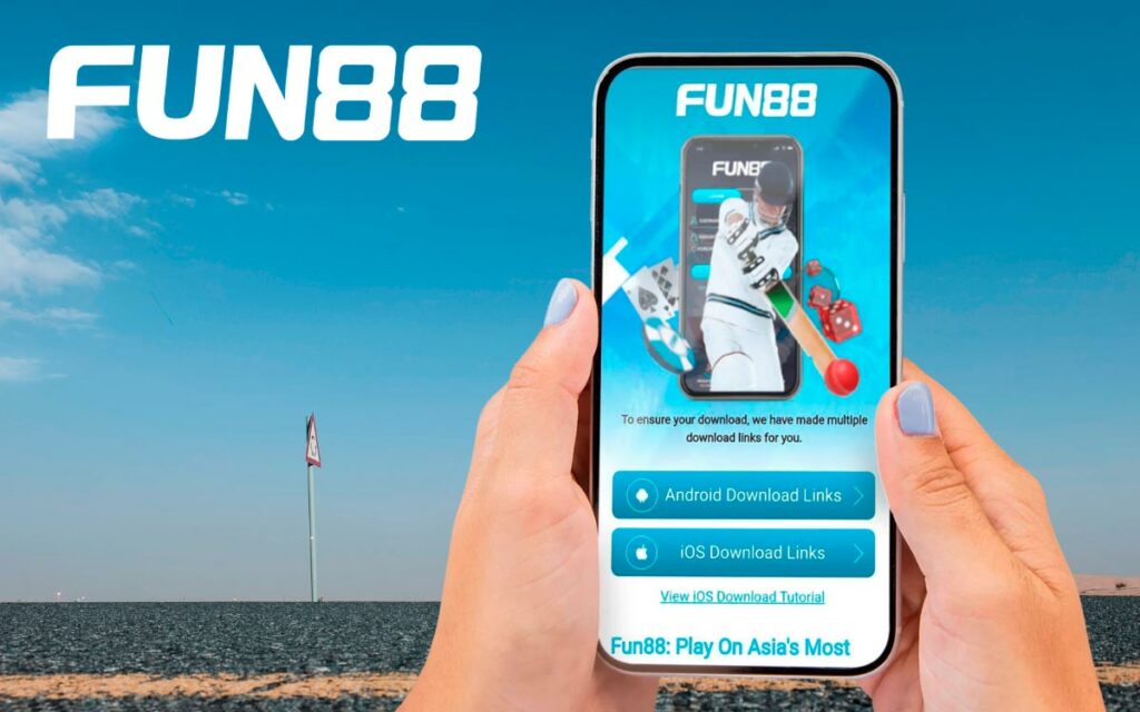 download Fun88 app by scanning the QR code on the website